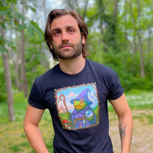 Frog Mage Whimsical Shirt 🌿 100% Organic Cotton
